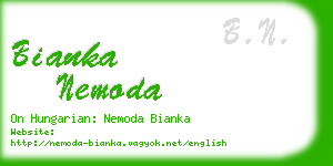 bianka nemoda business card